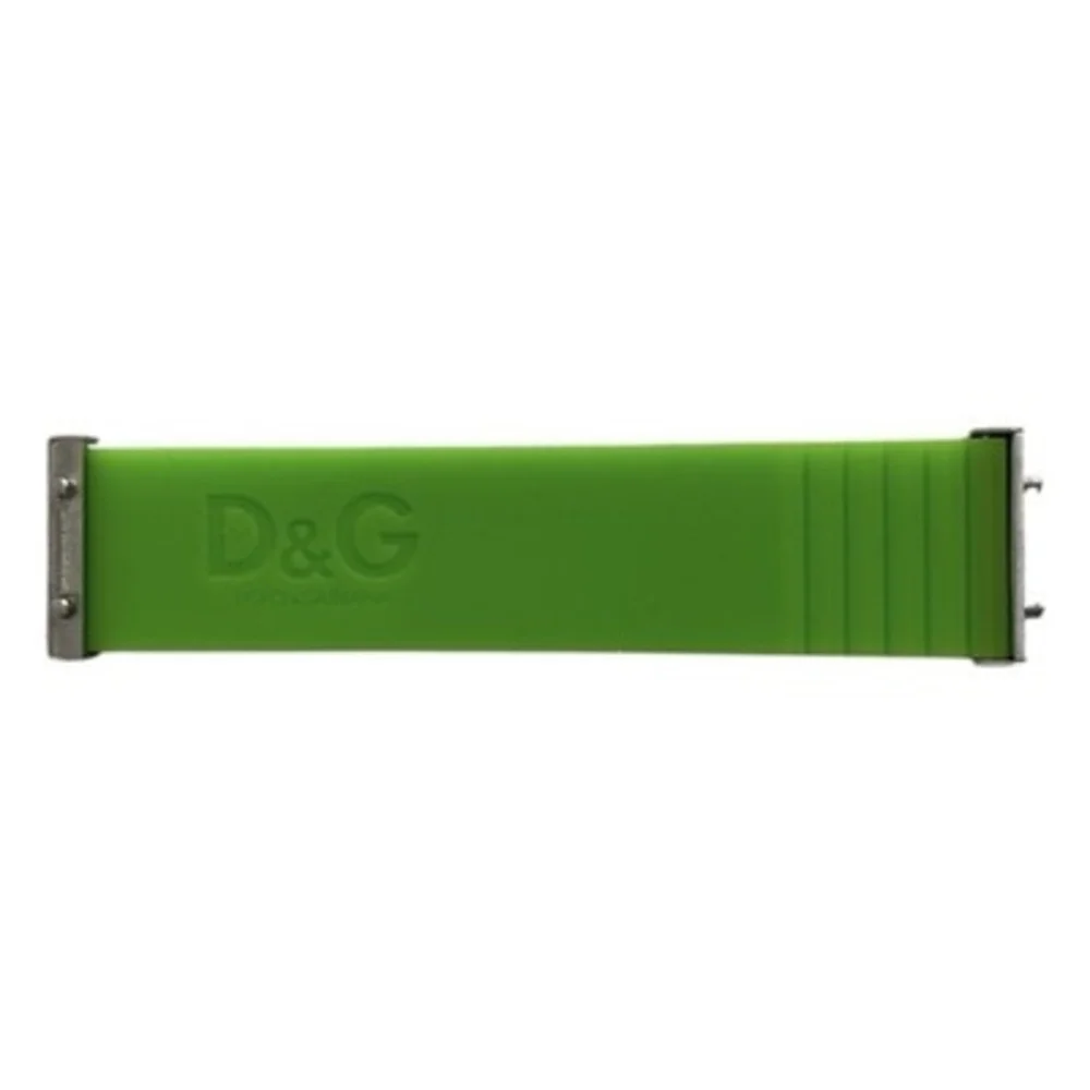 Dolce & Gabbana D&G Stainless Steel Watch Blue Leather Green Rubber Straps 3ATM